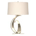 Hubbardton Forge - One Light Table Lamp - Fullered Impressions - Sterling- Union Lighting Luminaires Decor