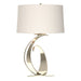 Hubbardton Forge - One Light Table Lamp - Fullered Impressions - Sterling- Union Lighting Luminaires Decor