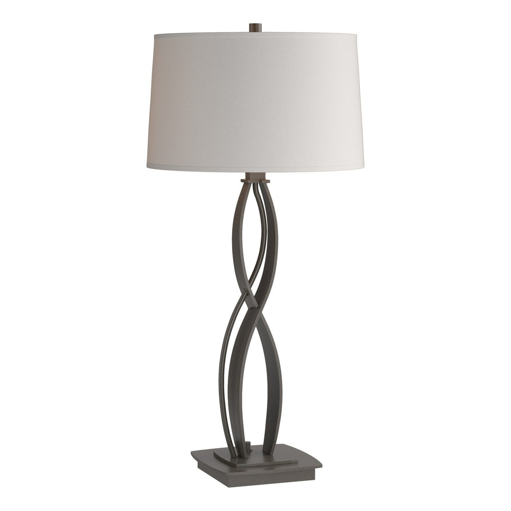 Hubbardton Forge - One Light Table Lamp - Almost Infinity - Dark Smoke- Union Lighting Luminaires Decor