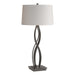 Hubbardton Forge - One Light Table Lamp - Almost Infinity - Dark Smoke- Union Lighting Luminaires Decor