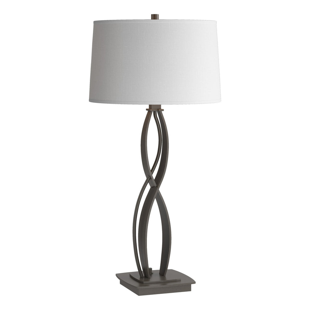 Hubbardton Forge - One Light Table Lamp - Almost Infinity - Dark Smoke- Union Lighting Luminaires Decor