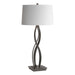 Hubbardton Forge - One Light Table Lamp - Almost Infinity - Dark Smoke- Union Lighting Luminaires Decor