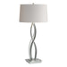 Hubbardton Forge - One Light Table Lamp - Almost Infinity - Vintage Platinum- Union Lighting Luminaires Decor