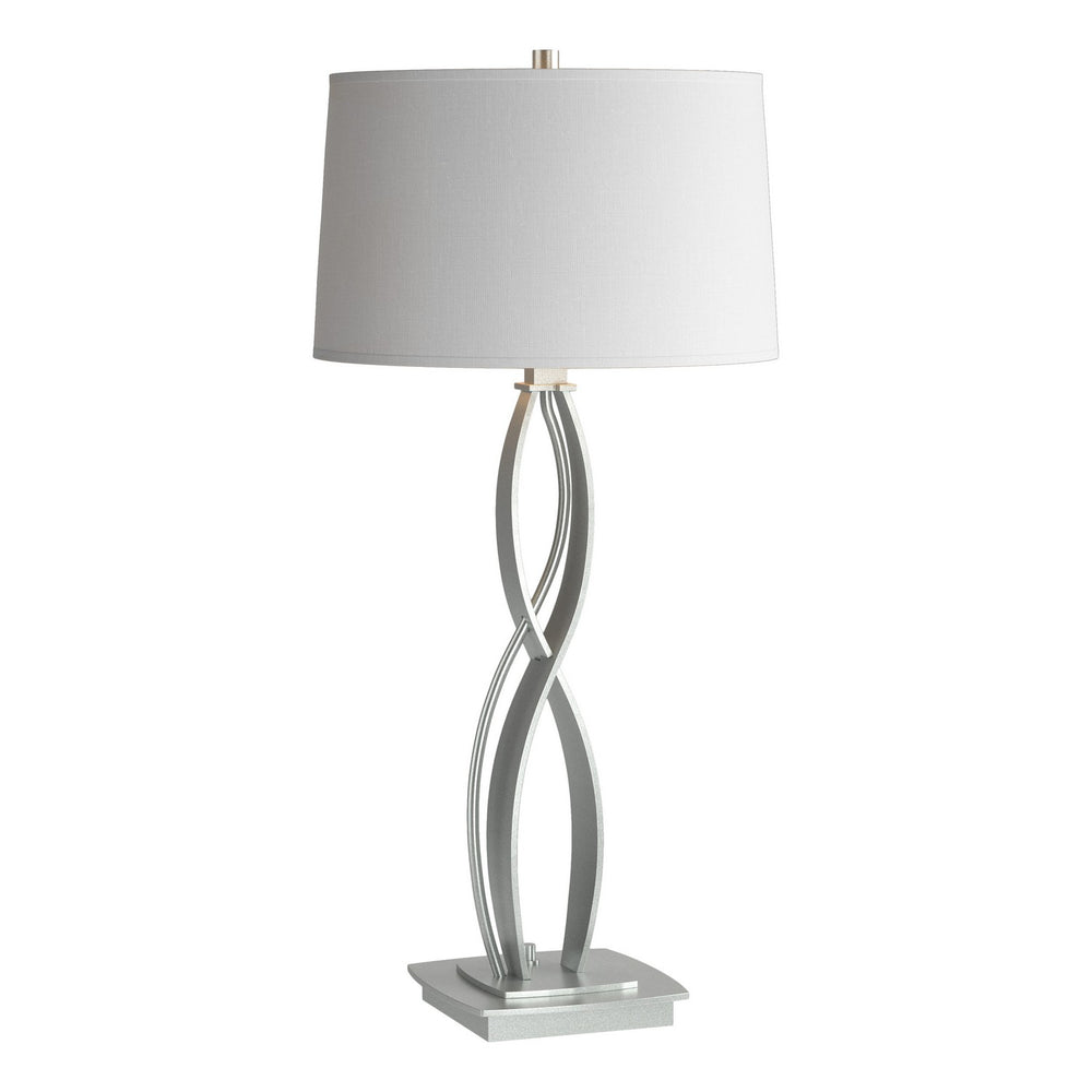 Hubbardton Forge - One Light Table Lamp - Almost Infinity - Vintage Platinum- Union Lighting Luminaires Decor