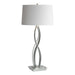 Hubbardton Forge - One Light Table Lamp - Almost Infinity - Vintage Platinum- Union Lighting Luminaires Decor