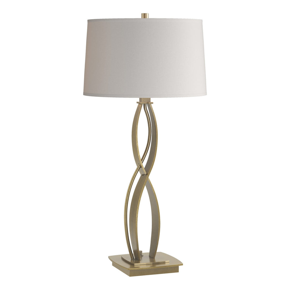 Hubbardton Forge - One Light Table Lamp - Almost Infinity - Modern Brass- Union Lighting Luminaires Decor