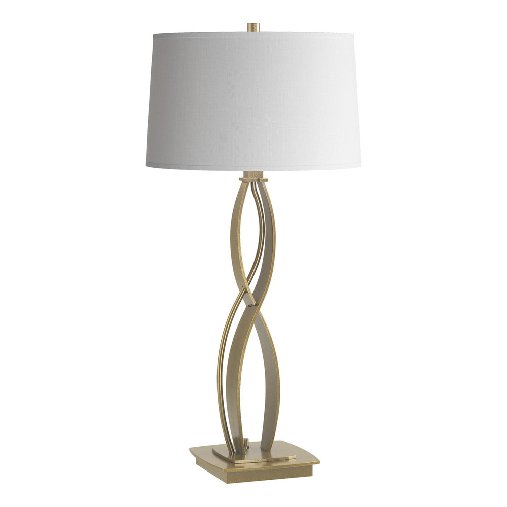 Hubbardton Forge - One Light Table Lamp - Almost Infinity - Modern Brass- Union Lighting Luminaires Decor