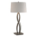 Hubbardton Forge - One Light Table Lamp - Almost Infinity - Dark Smoke- Union Lighting Luminaires Decor