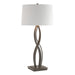 Hubbardton Forge - One Light Table Lamp - Almost Infinity - Dark Smoke- Union Lighting Luminaires Decor
