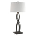 Hubbardton Forge - One Light Table Lamp - Almost Infinity - Black- Union Lighting Luminaires Decor