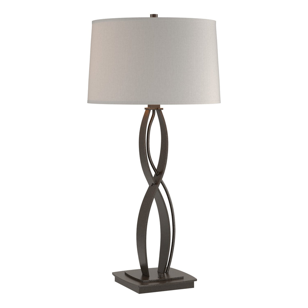 Hubbardton Forge - One Light Table Lamp - Almost Infinity - Oil Rubbed Bronze- Union Lighting Luminaires Decor