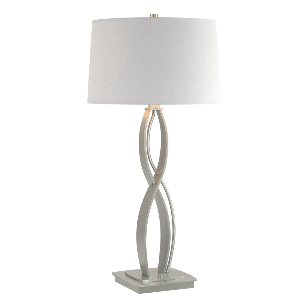 Hubbardton Forge - One Light Table Lamp - Almost Infinity - Vintage Platinum- Union Lighting Luminaires Decor