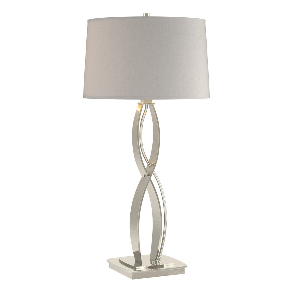 Hubbardton Forge - One Light Table Lamp - Almost Infinity - Sterling- Union Lighting Luminaires Decor