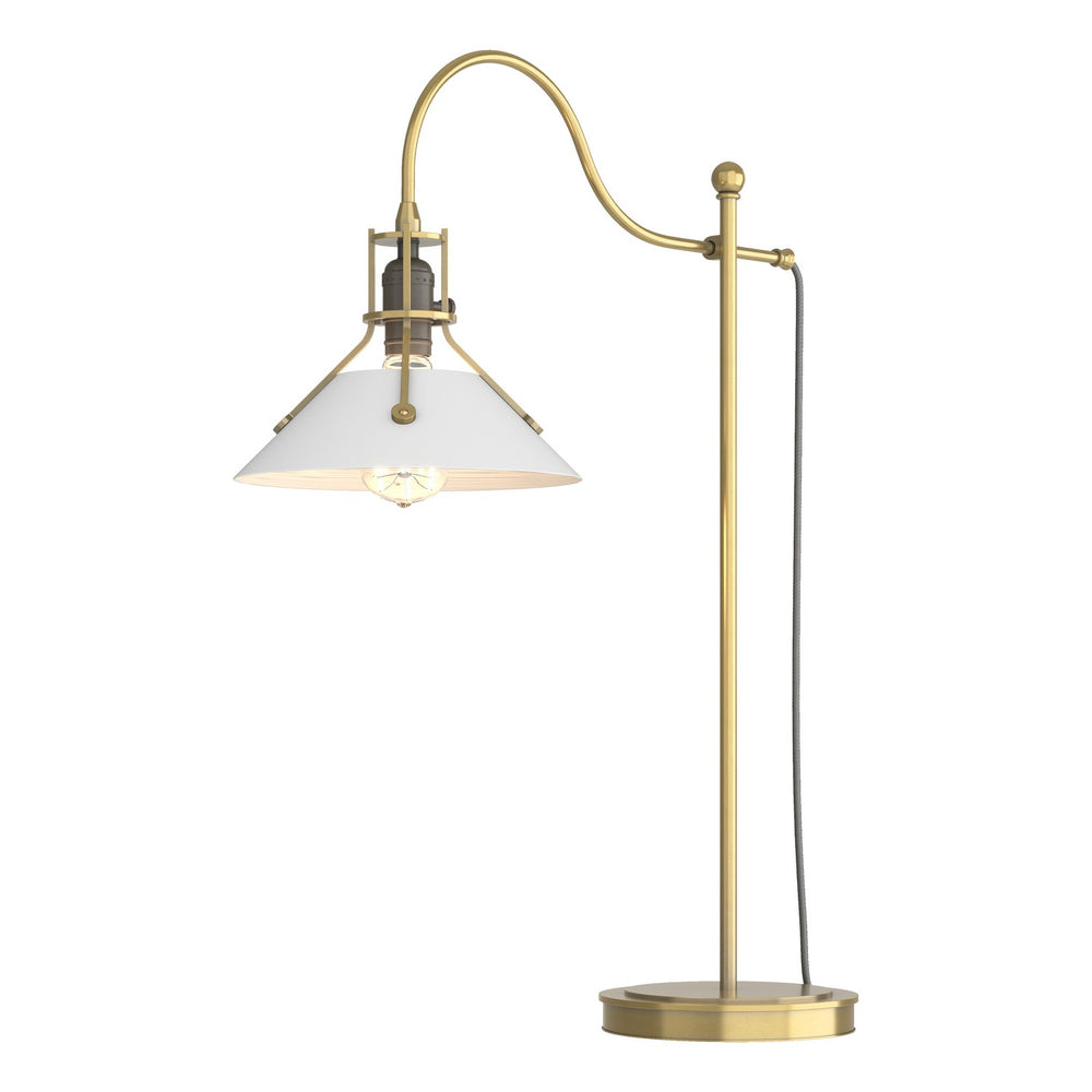 Hubbardton Forge - One Light Table Lamp - Henry - Modern Brass- Union Lighting Luminaires Decor