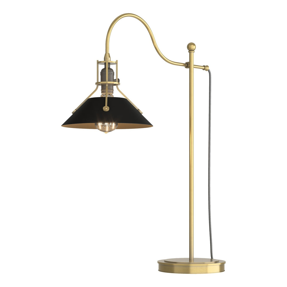 Hubbardton Forge - One Light Table Lamp - Henry - Modern Brass- Union Lighting Luminaires Decor