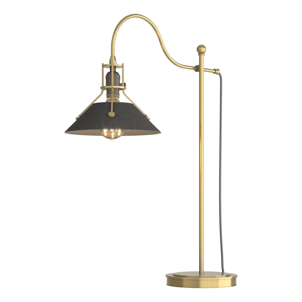 Hubbardton Forge - One Light Table Lamp - Henry - Modern Brass- Union Lighting Luminaires Decor