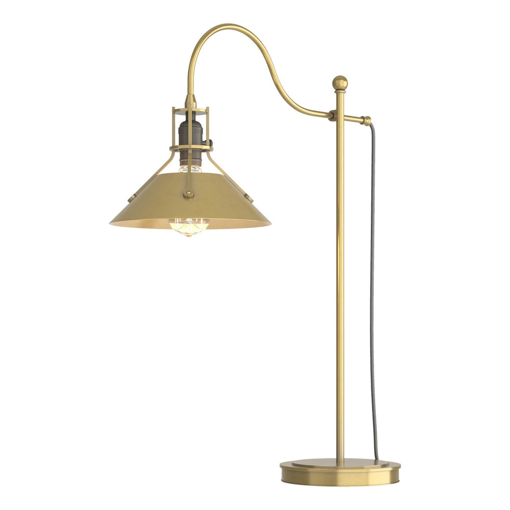Hubbardton Forge - One Light Table Lamp - Henry - Modern Brass- Union Lighting Luminaires Decor