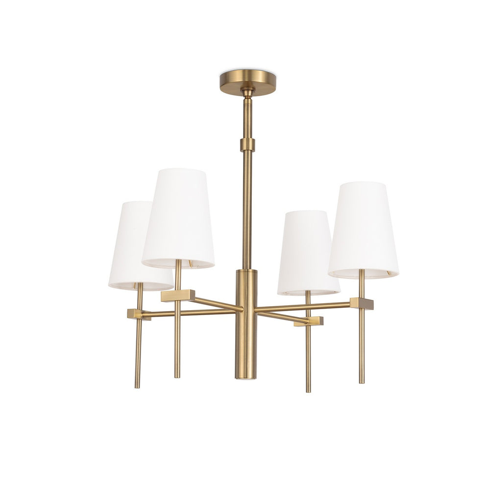 Regina Andrew - Four Light Chandelier - Southern Living - Natural Brass- Union Lighting Luminaires Decor