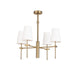 Regina Andrew - Four Light Chandelier - Southern Living - Natural Brass- Union Lighting Luminaires Decor