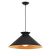 Regina Andrew Canada - One Light Pendant - Viggo - Blackened Steel- Union Lighting Luminaires Decor
