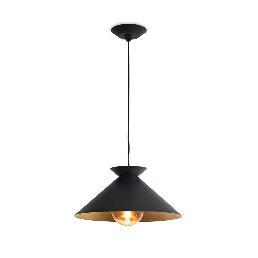 Regina Andrew Canada - One Light Pendant - Viggo - Blackened Steel- Union Lighting Luminaires Decor