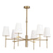 Regina Andrew - Six Light Chandelier - Southern Living - Natural Brass- Union Lighting Luminaires Decor