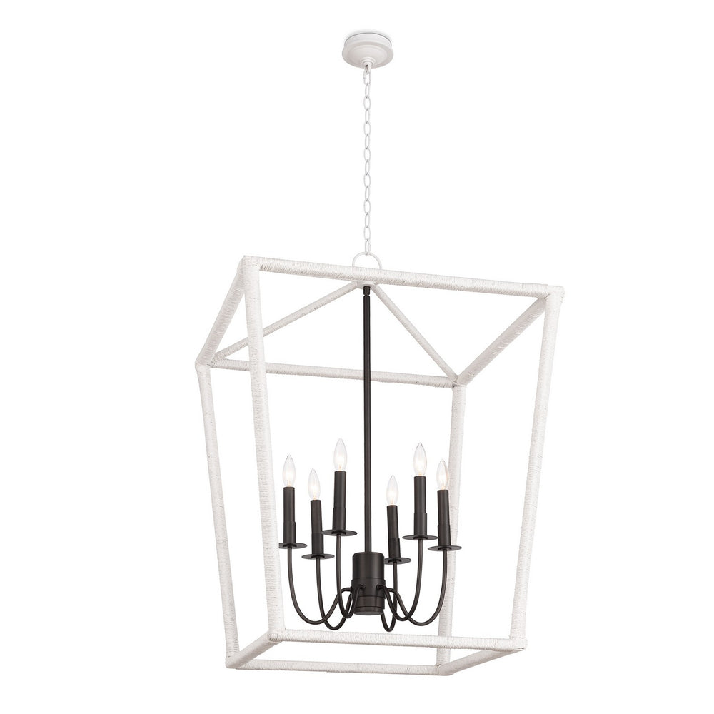 Regina Andrew - Six Light Lantern - Southern Living - Blackened Brass- Union Lighting Luminaires Decor