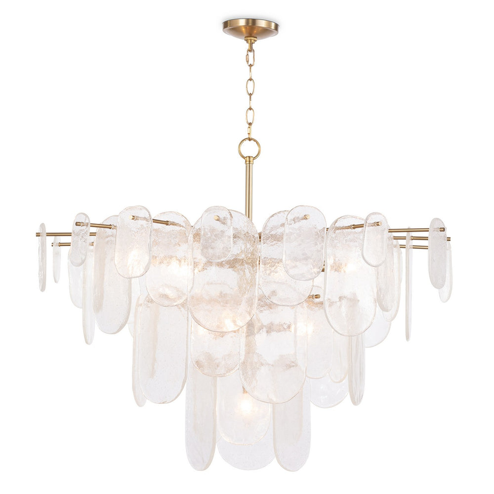 Regina Andrew Canada - Ten Light Chandelier - Echo - Natural Brass- Union Lighting Luminaires Decor