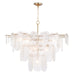 Regina Andrew Canada - Ten Light Chandelier - Echo - Natural Brass- Union Lighting Luminaires Decor
