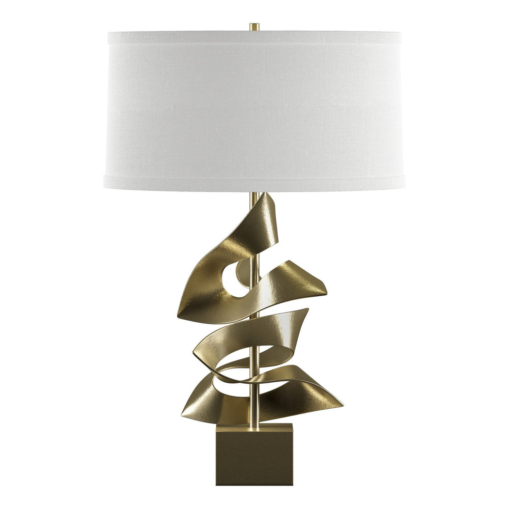 Hubbardton Forge - One Light Table Lamp - Gallery - Modern Brass- Union Lighting Luminaires Decor