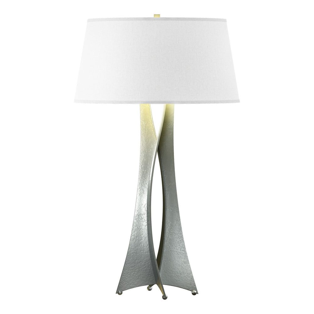 Hubbardton Forge - One Light Table Lamp - Moreau - Vintage Platinum- Union Lighting Luminaires Decor