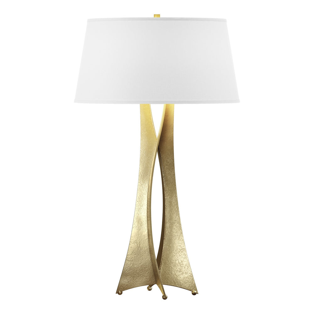 Hubbardton Forge - One Light Table Lamp - Moreau - Modern Brass- Union Lighting Luminaires Decor