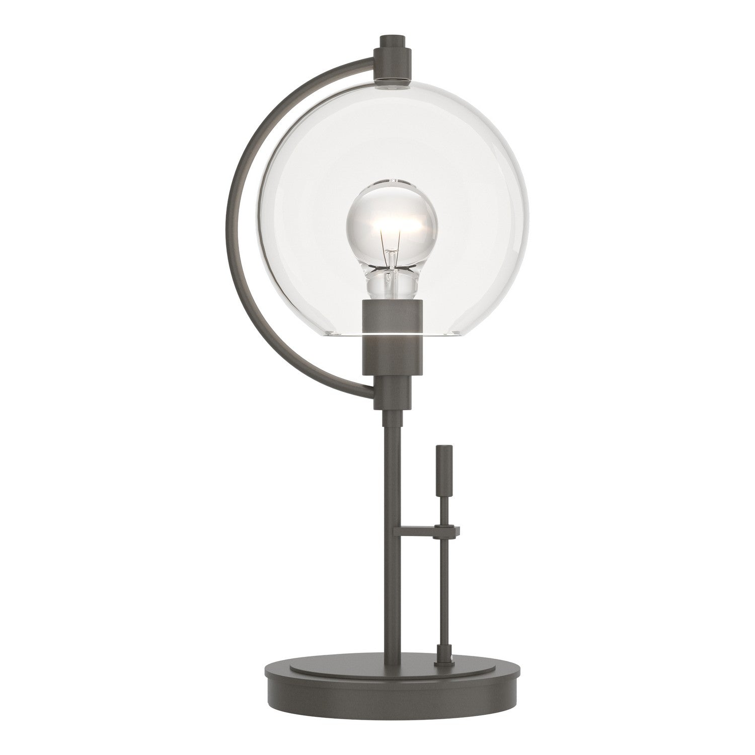 Hubbardton Forge - One Light Table Lamp - Pluto - Dark Smoke- Union Lighting Luminaires Decor