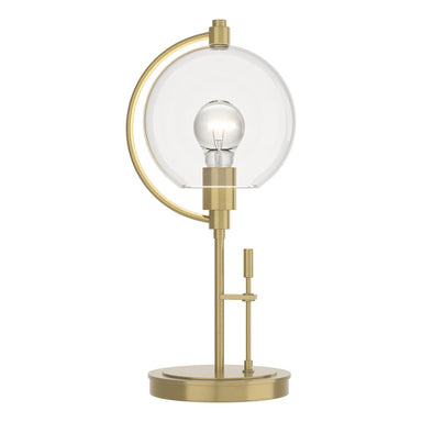 Hubbardton Forge - One Light Table Lamp - Pluto - Modern Brass- Union Lighting Luminaires Decor