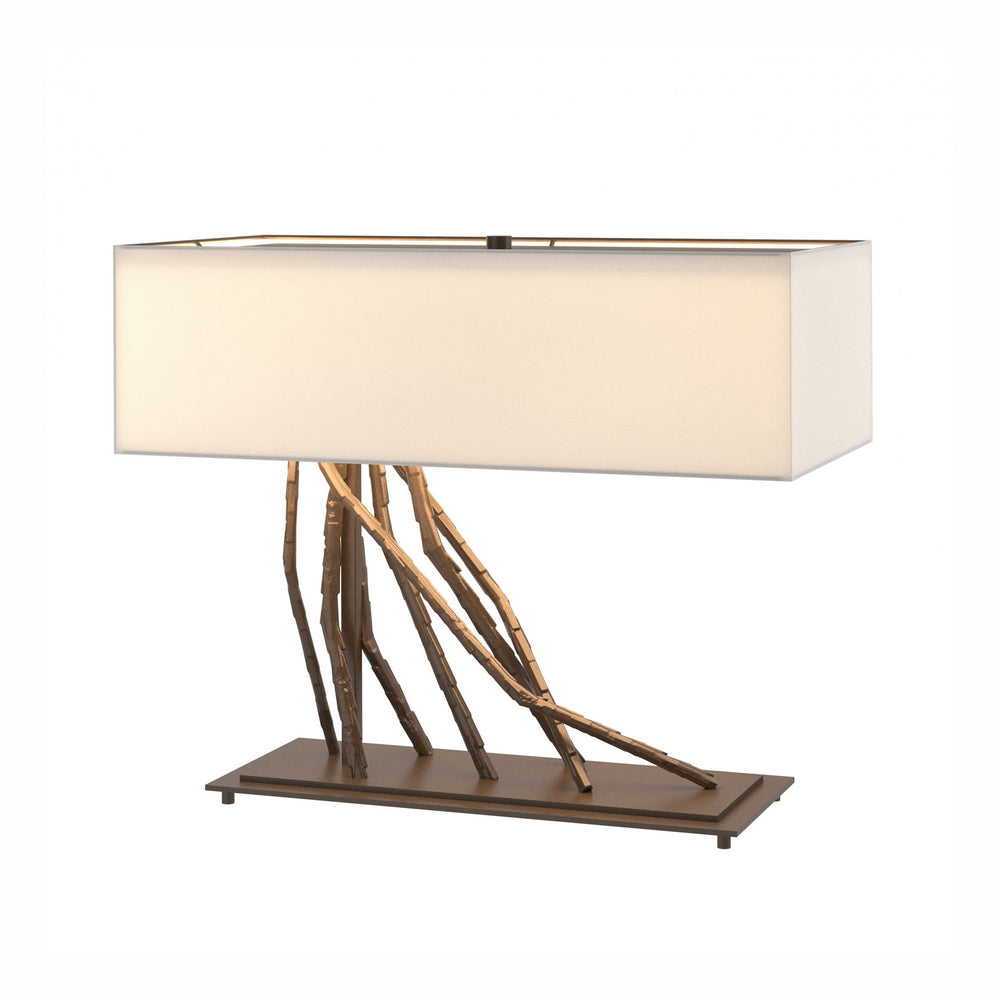 Hubbardton Forge - Two Light Table Lamp - Brindille - Bronze- Union Lighting Luminaires Decor