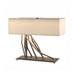 Hubbardton Forge - Two Light Table Lamp - Brindille - Dark Smoke- Union Lighting Luminaires Decor