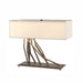 Hubbardton Forge - Two Light Table Lamp - Brindille - Dark Smoke- Union Lighting Luminaires Decor