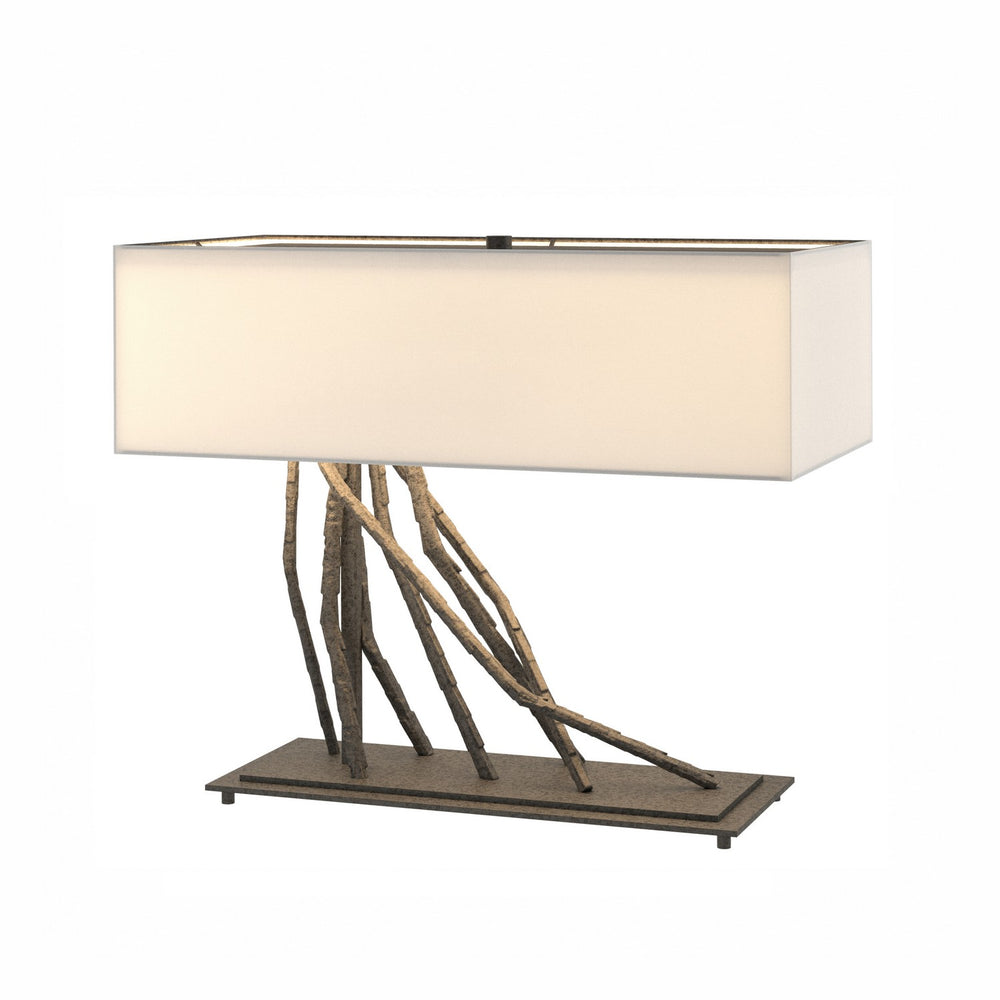 Hubbardton Forge - Two Light Table Lamp - Brindille - Natural Iron- Union Lighting Luminaires Decor