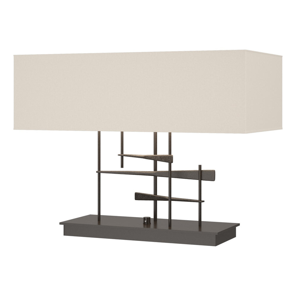 Hubbardton Forge - Two Light Table Lamp - Cavaletti - Oil Rubbed Bronze- Union Lighting Luminaires Decor