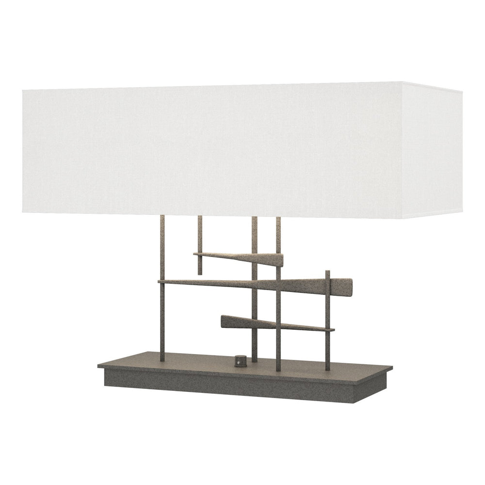 Hubbardton Forge - Two Light Table Lamp - Cavaletti - Natural Iron- Union Lighting Luminaires Decor