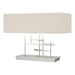 Hubbardton Forge - Two Light Table Lamp - Cavaletti - Vintage Platinum- Union Lighting Luminaires Decor