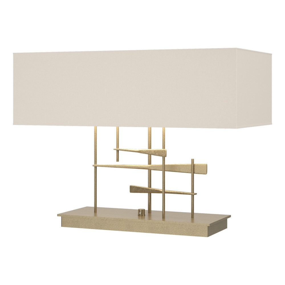 Hubbardton Forge - Two Light Table Lamp - Cavaletti - Soft Gold- Union Lighting Luminaires Decor
