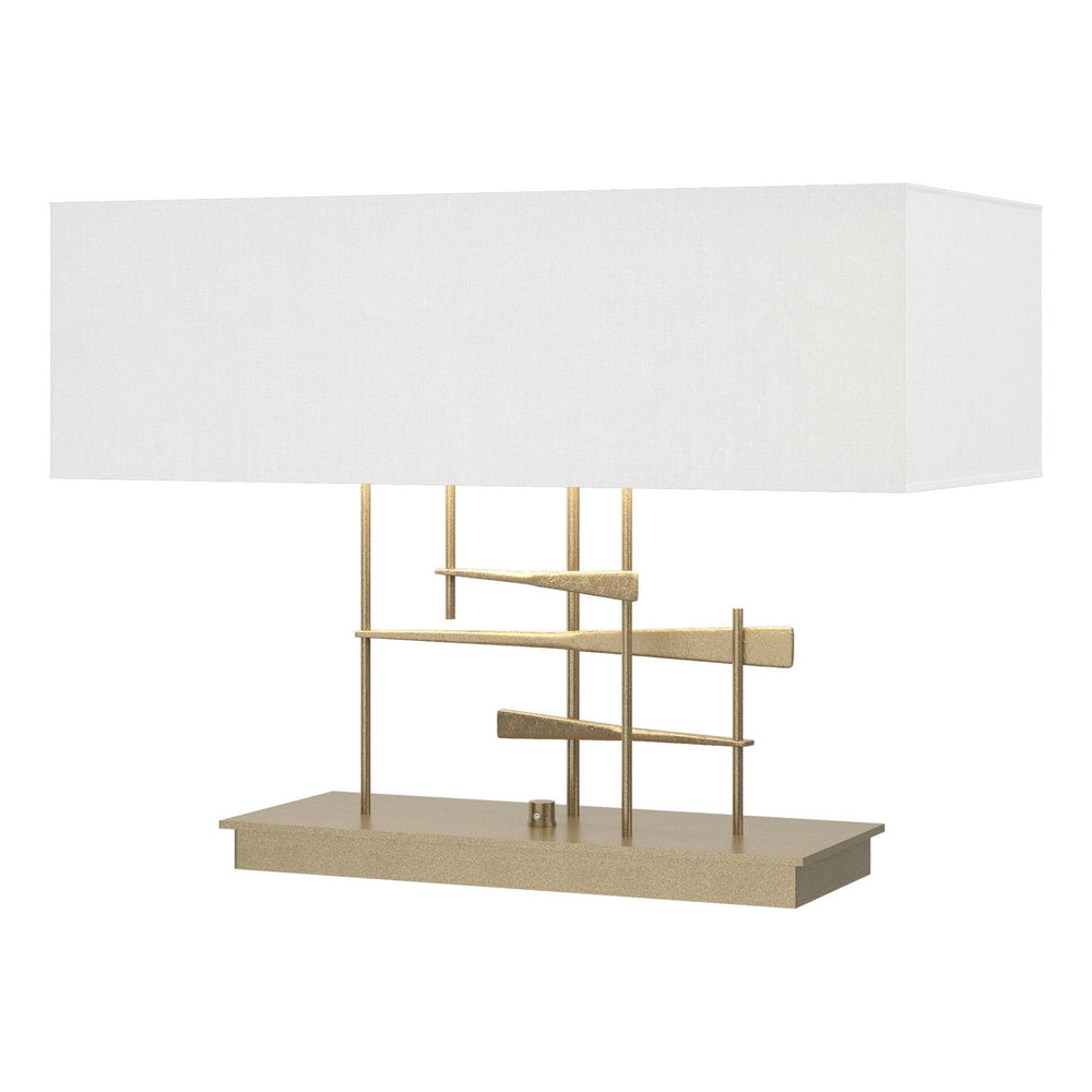 Hubbardton Forge - Two Light Table Lamp - Cavaletti - Soft Gold- Union Lighting Luminaires Decor