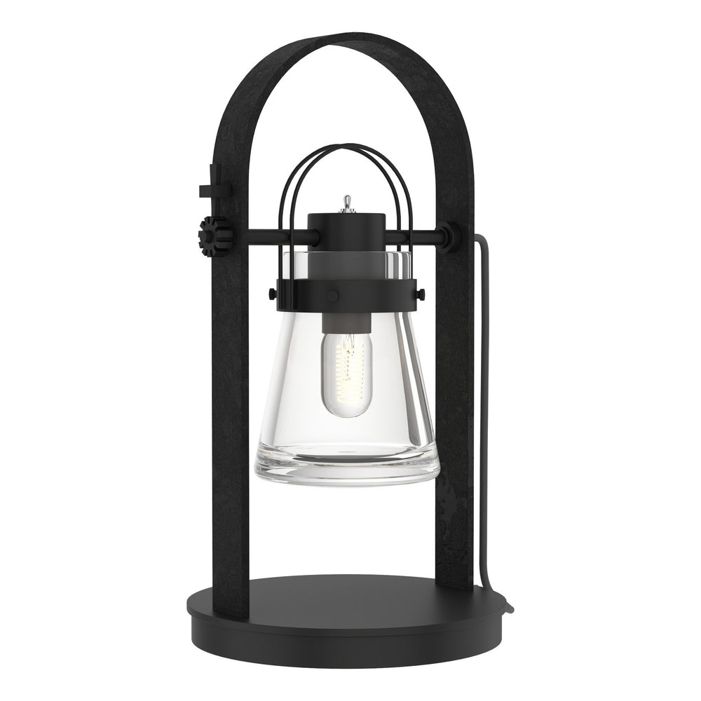 Hubbardton Forge - One Light Table Lamp - Erlenmeyer - Black- Union Lighting Luminaires Decor