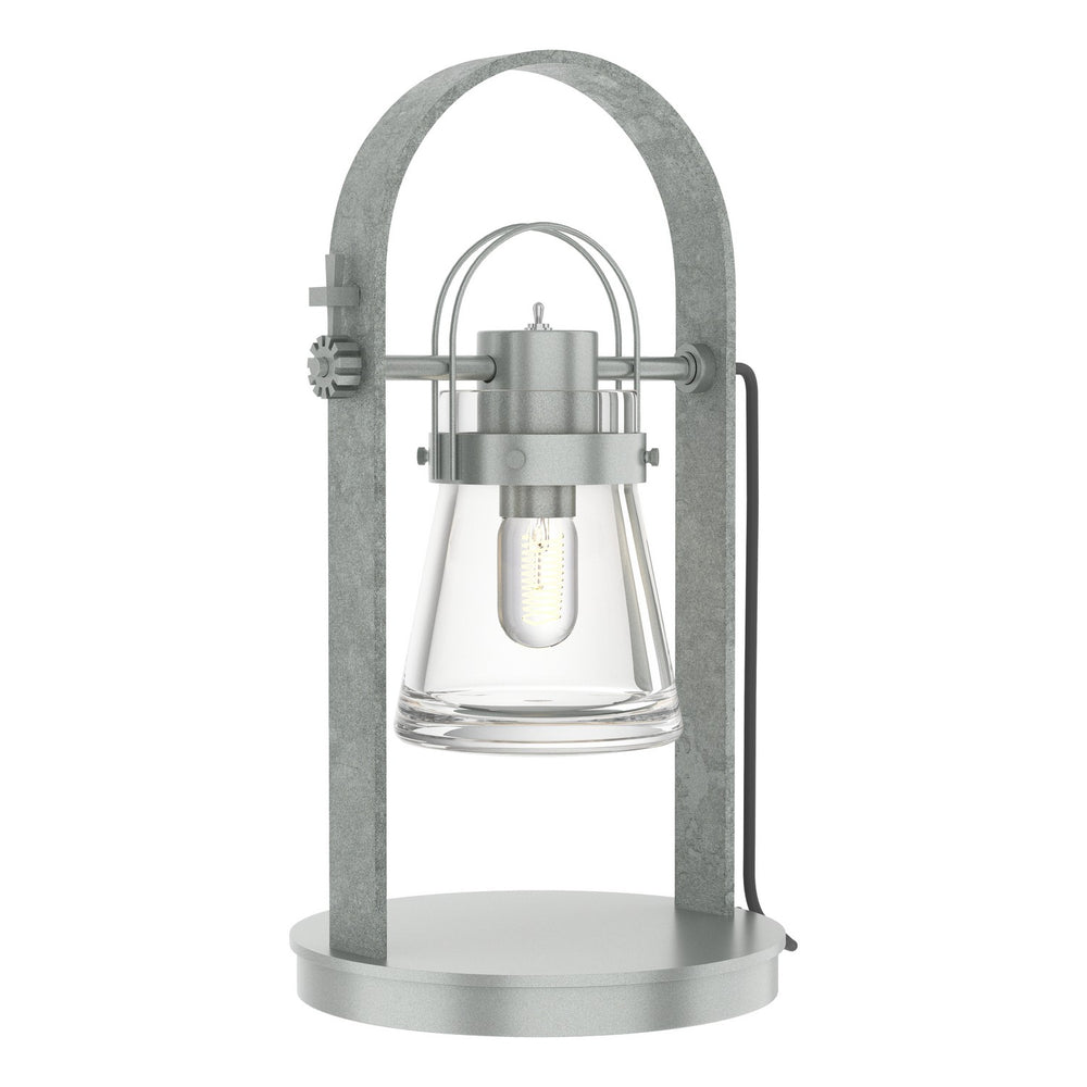 Hubbardton Forge - One Light Table Lamp - Erlenmeyer - Vintage Platinum- Union Lighting Luminaires Decor