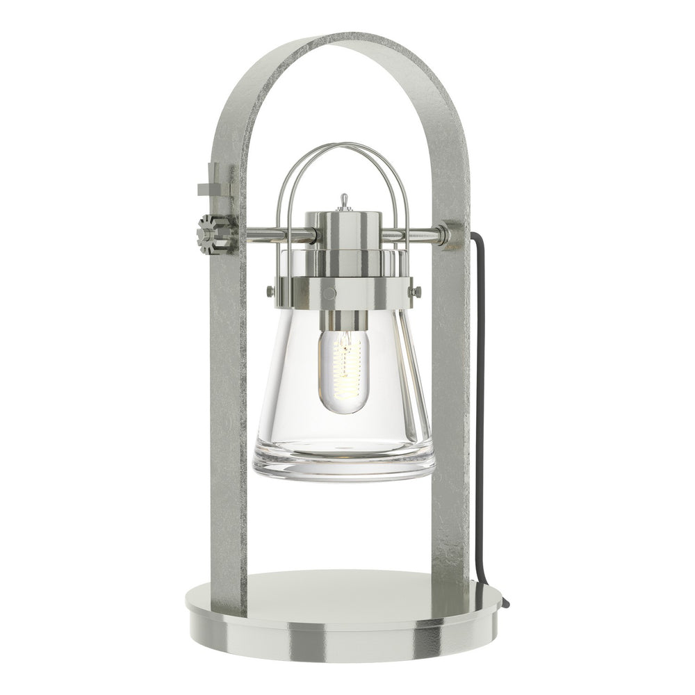 Hubbardton Forge - One Light Table Lamp - Erlenmeyer - Sterling- Union Lighting Luminaires Decor