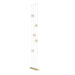 Hubbardton Forge - LED Pendant - Abacus - Modern Brass- Union Lighting Luminaires Decor