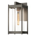 Hubbardton Forge - One Light Outdoor Wall Sconce - Cela - Coastal Dark Smoke- Union Lighting Luminaires Decor