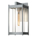 Hubbardton Forge - One Light Outdoor Wall Sconce - Cela - Coastal Burnished Steel- Union Lighting Luminaires Decor