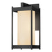 Hubbardton Forge - One Light Outdoor Wall Sconce - Cela - Coastal Black- Union Lighting Luminaires Decor